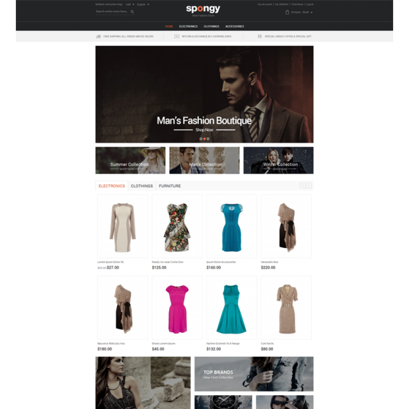 Spongy - Magento Responsive Theme 